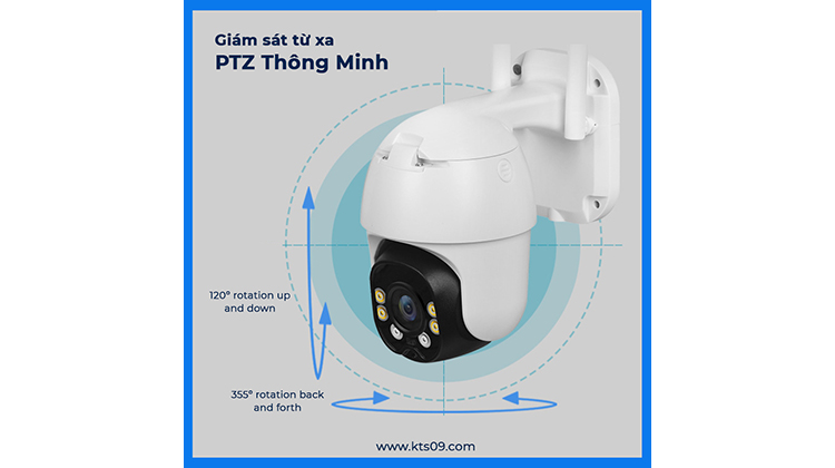 Camera Năng Lượng Mặt Trời 355º 4G/LTE