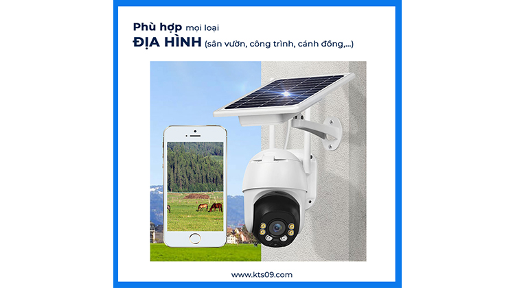 Camera Năng Lượng Mặt Trời 355º 4G/LTE