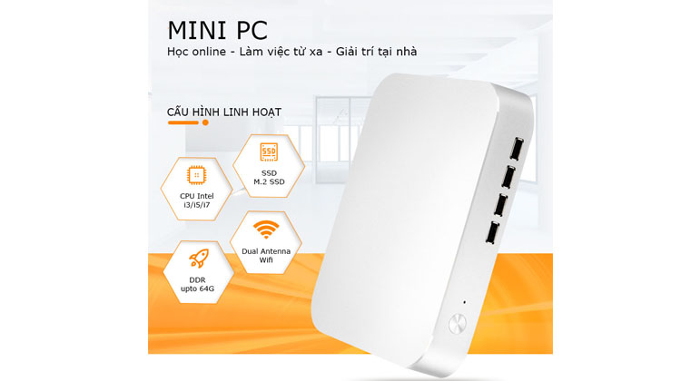 Máy tính để bàn core i3 - Mini PC